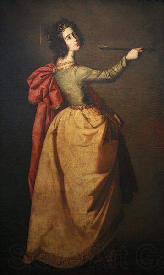 Francisco de Zurbaran Saint Ursula Norge oil painting art